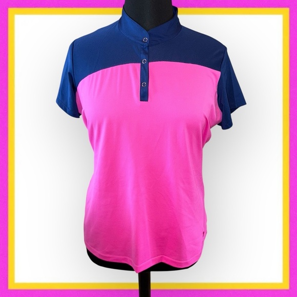 EPNY Womens Snap Mandarin Collar Golf Polo XXL - Picture 2 of 16